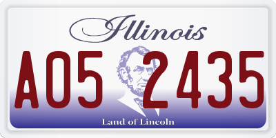 IL license plate A052435