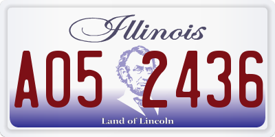 IL license plate A052436