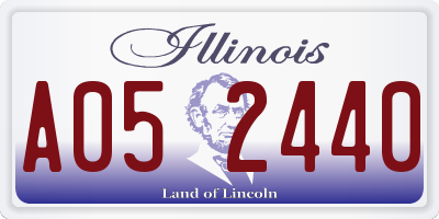 IL license plate A052440
