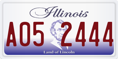 IL license plate A052444