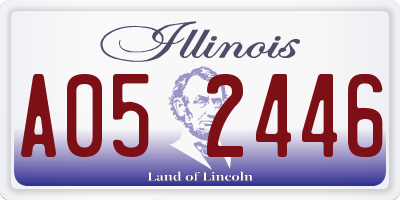 IL license plate A052446