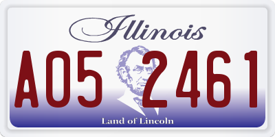 IL license plate A052461