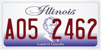 IL license plate A052462
