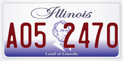 IL license plate A052470