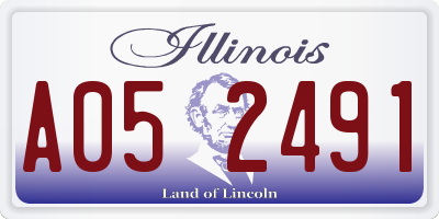 IL license plate A052491
