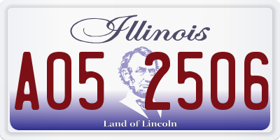 IL license plate A052506