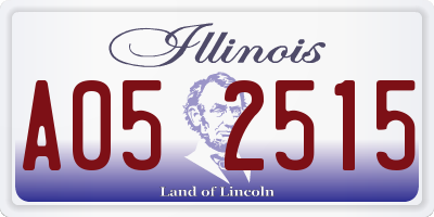 IL license plate A052515