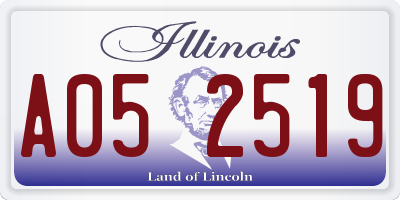 IL license plate A052519