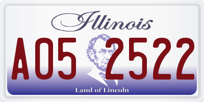 IL license plate A052522