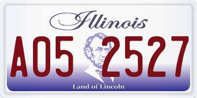 IL license plate A052527