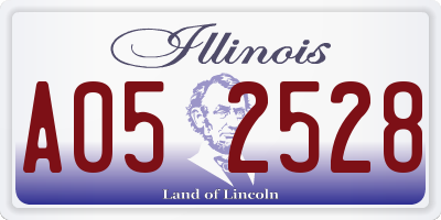IL license plate A052528