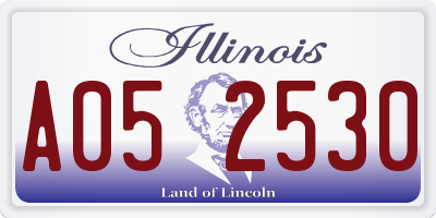 IL license plate A052530