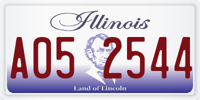IL license plate A052544