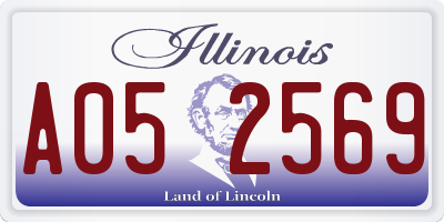 IL license plate A052569