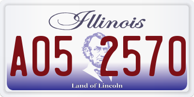 IL license plate A052570