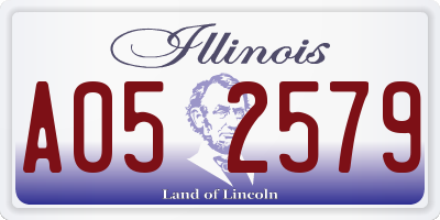 IL license plate A052579