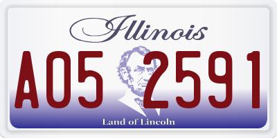 IL license plate A052591