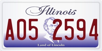IL license plate A052594