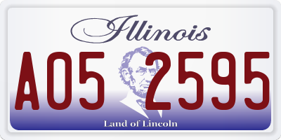 IL license plate A052595