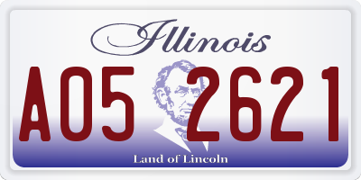 IL license plate A052621