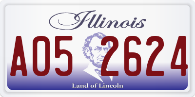 IL license plate A052624