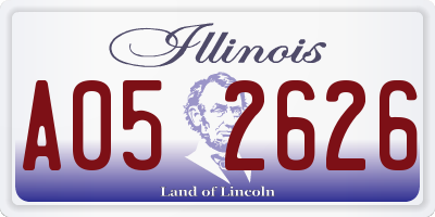 IL license plate A052626
