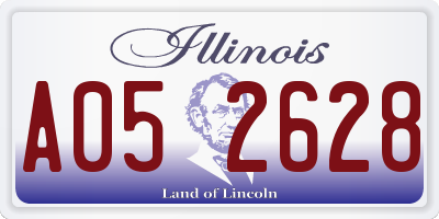 IL license plate A052628