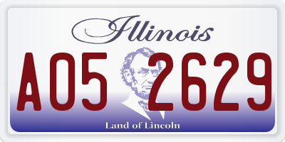 IL license plate A052629