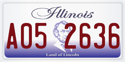 IL license plate A052636