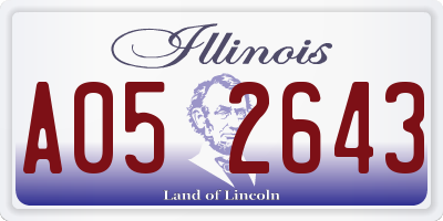 IL license plate A052643
