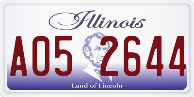 IL license plate A052644