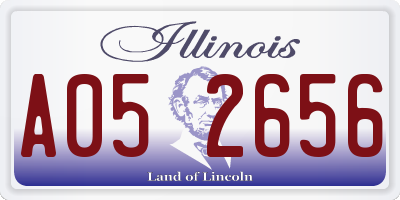 IL license plate A052656