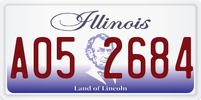 IL license plate A052684