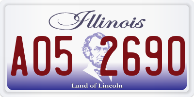 IL license plate A052690
