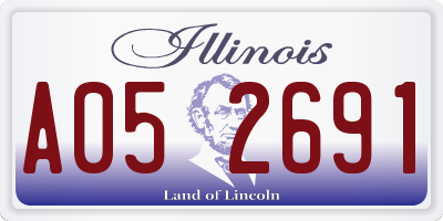 IL license plate A052691