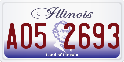 IL license plate A052693
