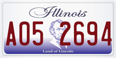 IL license plate A052694