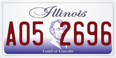 IL license plate A052696