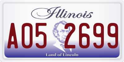 IL license plate A052699