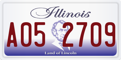 IL license plate A052709
