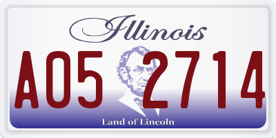 IL license plate A052714