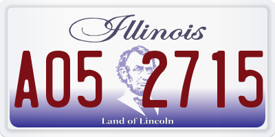 IL license plate A052715