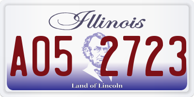 IL license plate A052723