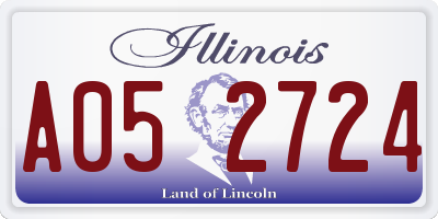 IL license plate A052724
