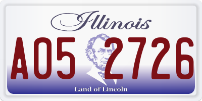 IL license plate A052726