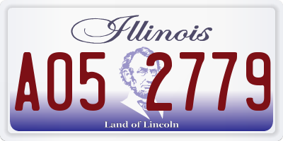 IL license plate A052779
