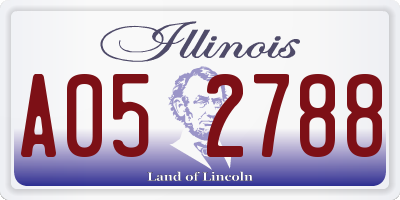 IL license plate A052788