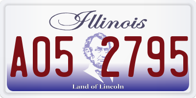 IL license plate A052795