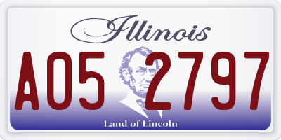 IL license plate A052797