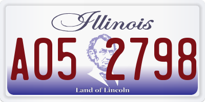 IL license plate A052798